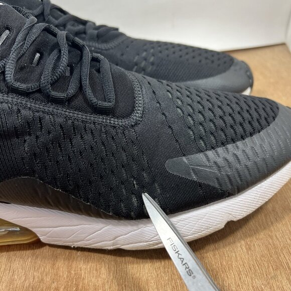 Nike Air Max 270 Men's Size 13 Black White Orange Running Shoes AH8050 014 - Picture 2 of 11